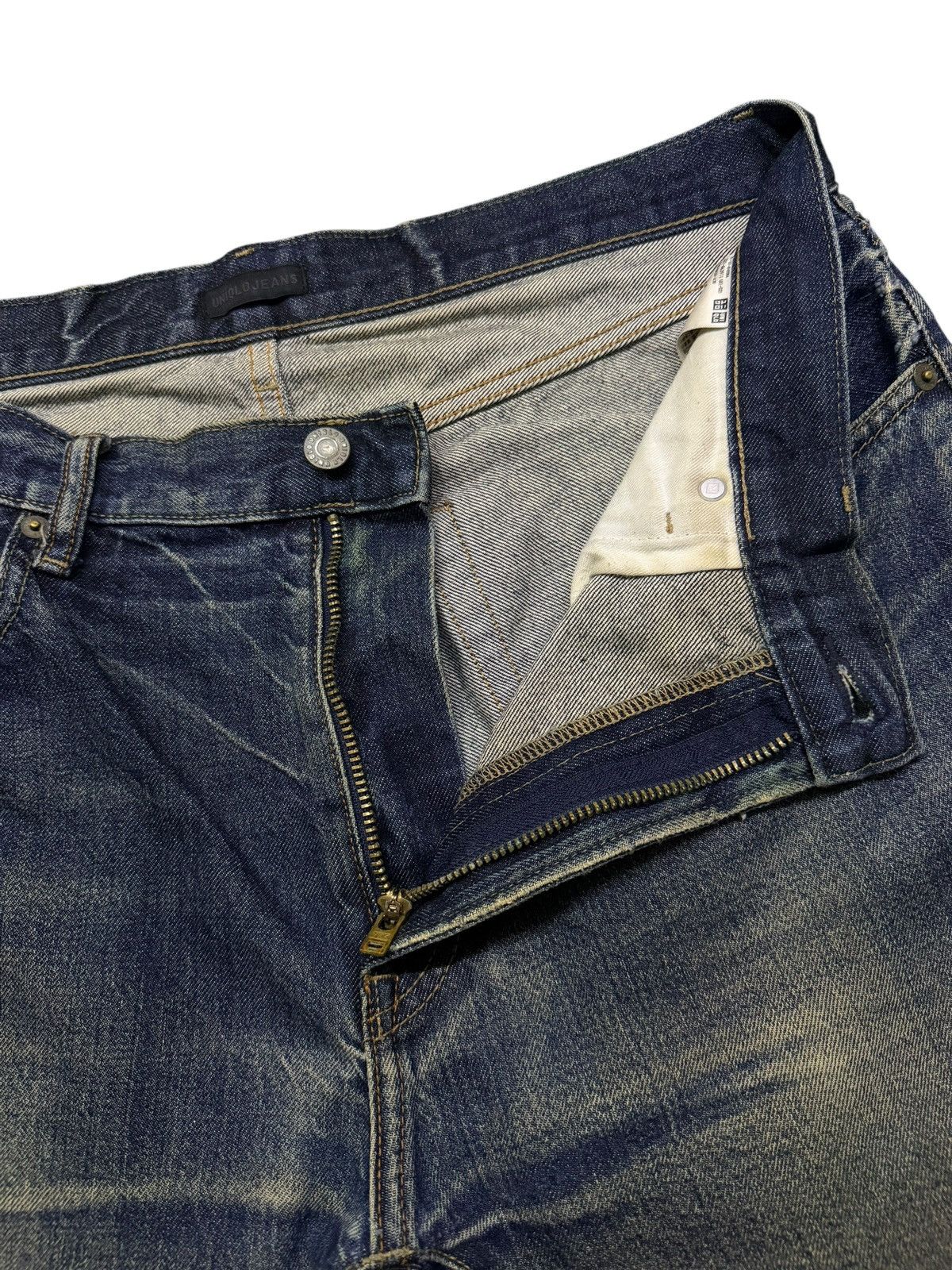 Uniqlo Vintage Uniqlo Jeans Selvedge Denim Japan | Vintage Faded 36 Size US 36 / EU 52 - 9 Thumbnail