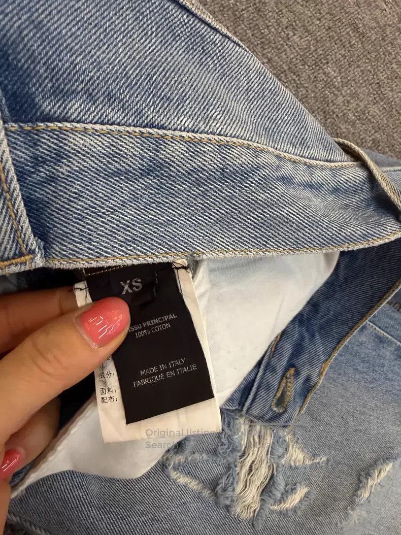 Vetements VETEMENTS Size XS Ladies Ripped Denim Jeans Size 23" - 7 Thumbnail