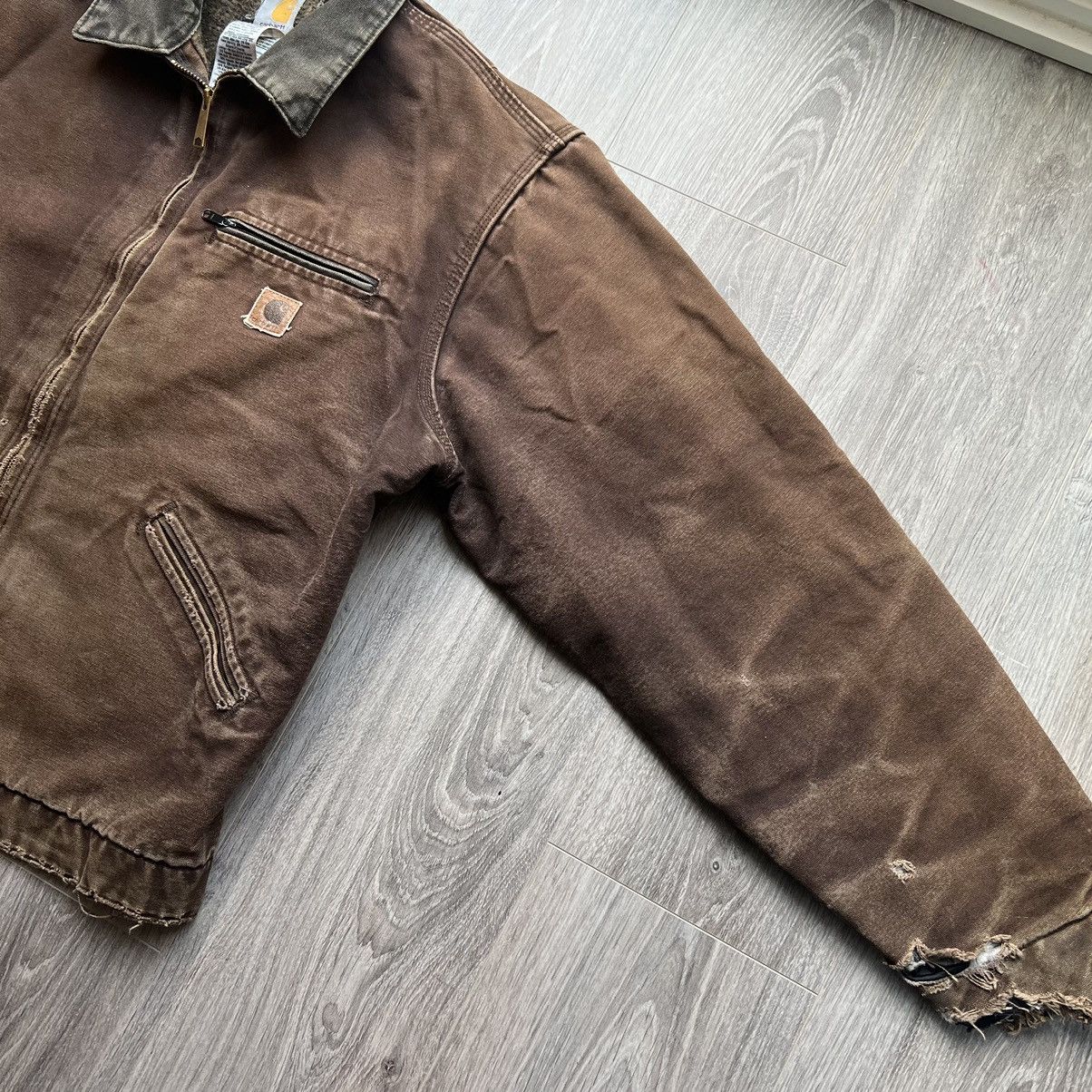 Carhartt Vintage Brown Carhartt Detroit Jacket J97 Size US L / EU 52-54 / 3 - 7 Thumbnail