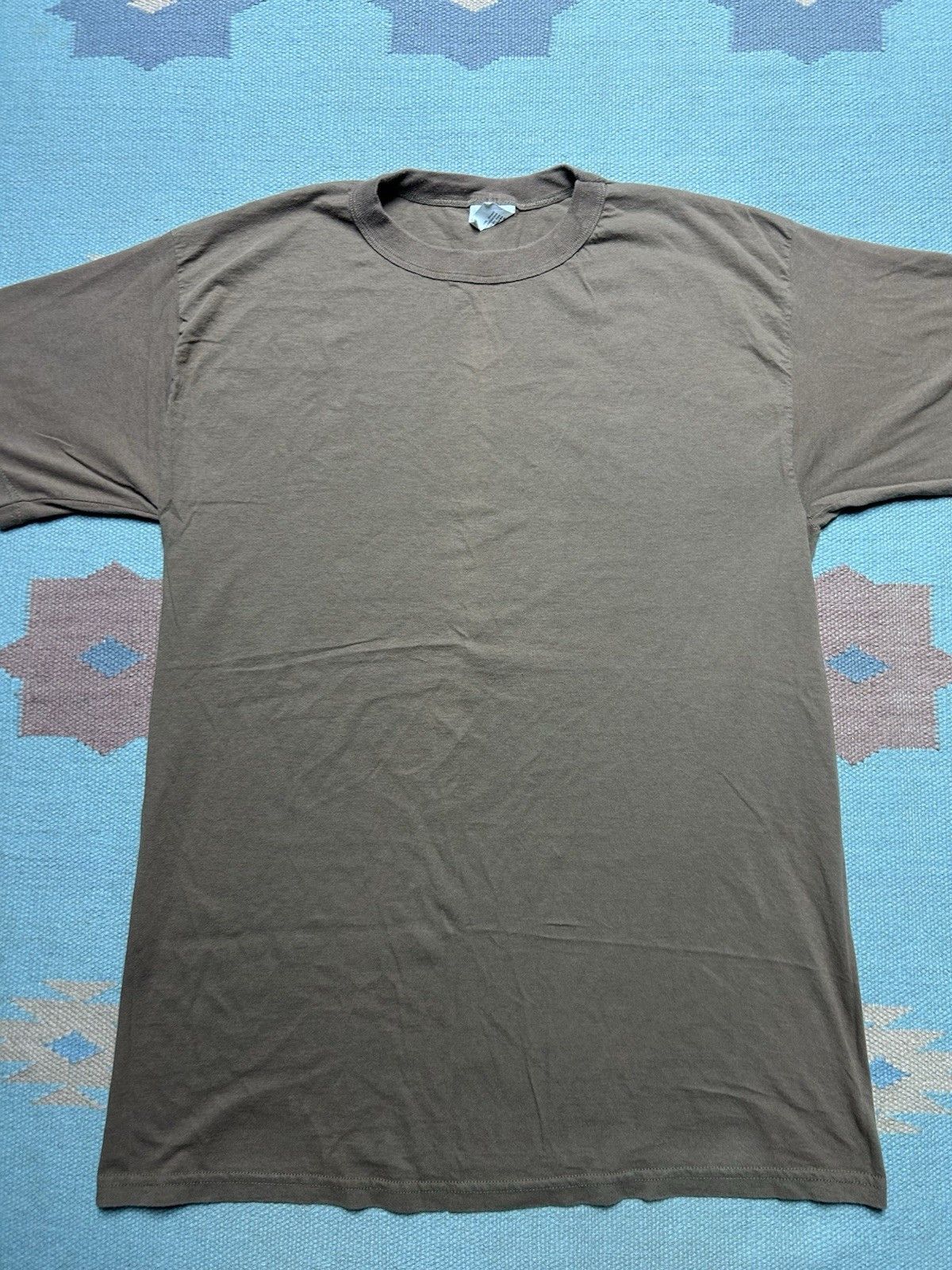 Vintage US Military army issue t shirt blank cotton uniform DSCP XL Size US XL / EU 56 / 4 - 2 Thumbnail