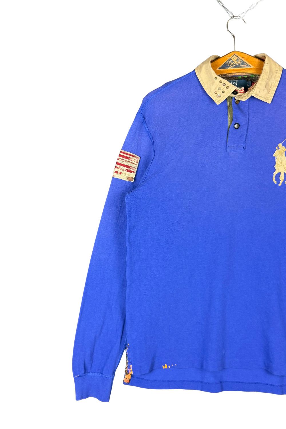 Polo Ralph Lauren 08AW Polo RL “Artisan Big Pony” Piqué Rugby – Royal Blue L Size US L / EU 52-54 / 3 - 3 Thumbnail