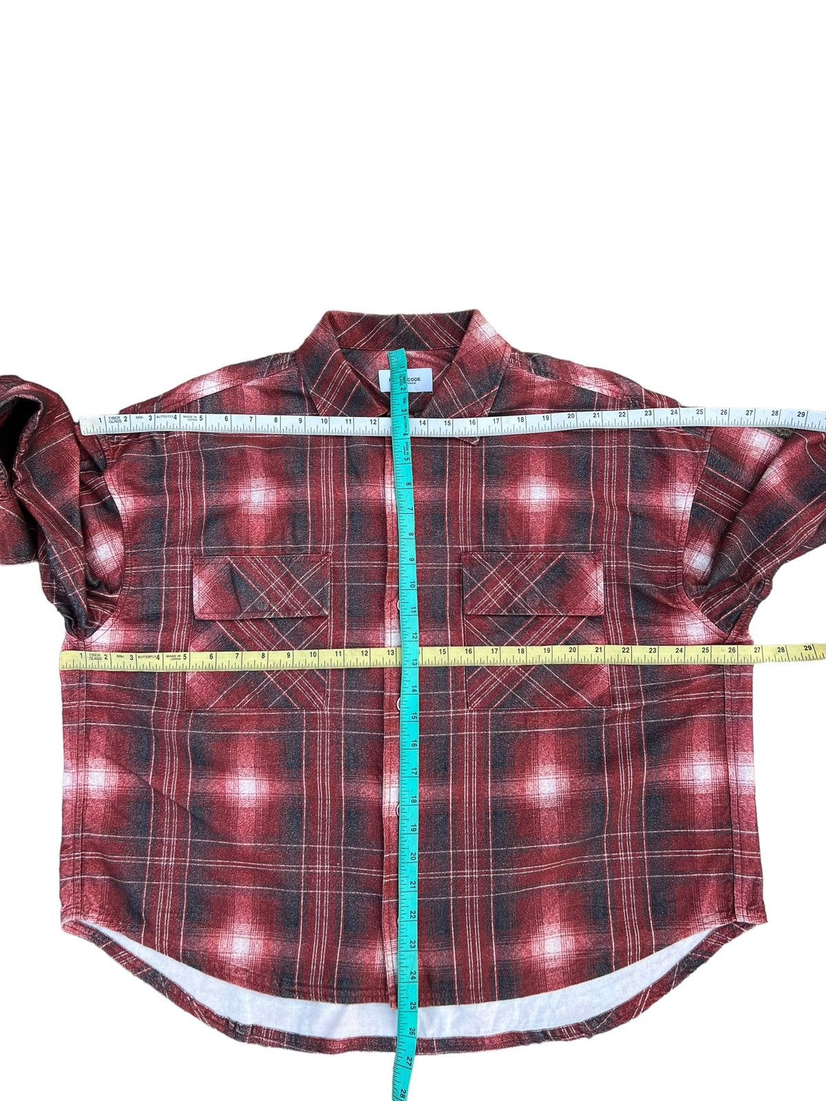 Flannel Primalcode Newwave Japan Plaid Big Fit Cropped lannel Shirt Size US XL / EU 56 / 4 - 2 Thumbnail