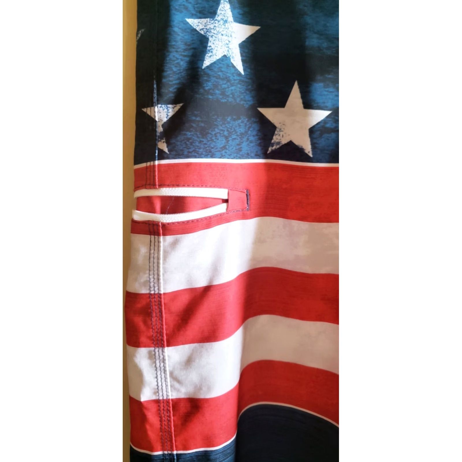 Burnside Burnside Mens Board Shorts Swim Trunks Sz 32x10 American Flag Patriotic No Liner Size US 32 / EU 48 - 4 Thumbnail