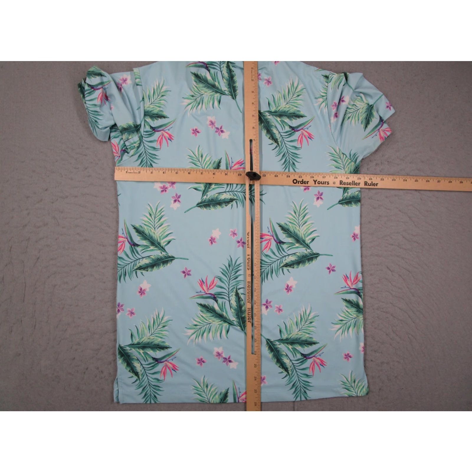 Vintage Bad Birdie Polo Shirt Mens Small Blue Tropical Floral Golf Bird Of Paradise Print Size US S / EU 44-46 / 1 - 6 Thumbnail