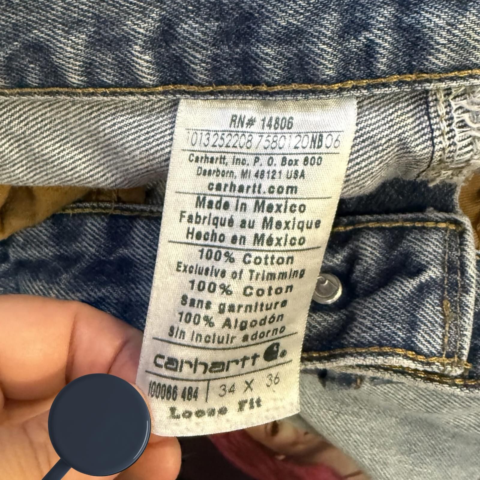 Carhartt Carhartt Jeans -- 34 x 36 -- Size US 34 / EU 50 - 3 Thumbnail