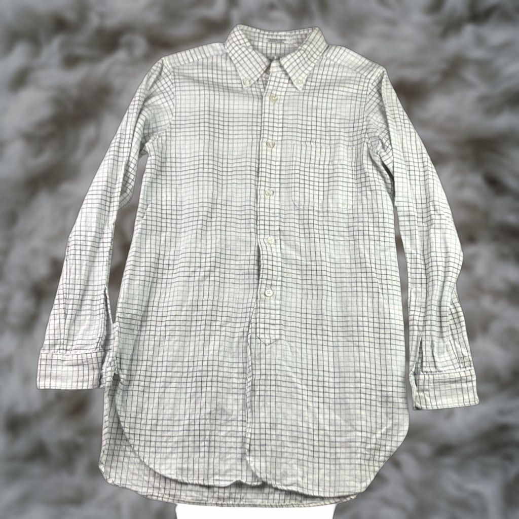 Engineered Garments FWK Engineered Garments Button-Up Shirt Men’s L/S White/Blue Check Size 1 Regular Cotton Size US XS / EU 42 / 0 - 1 Thumbnail