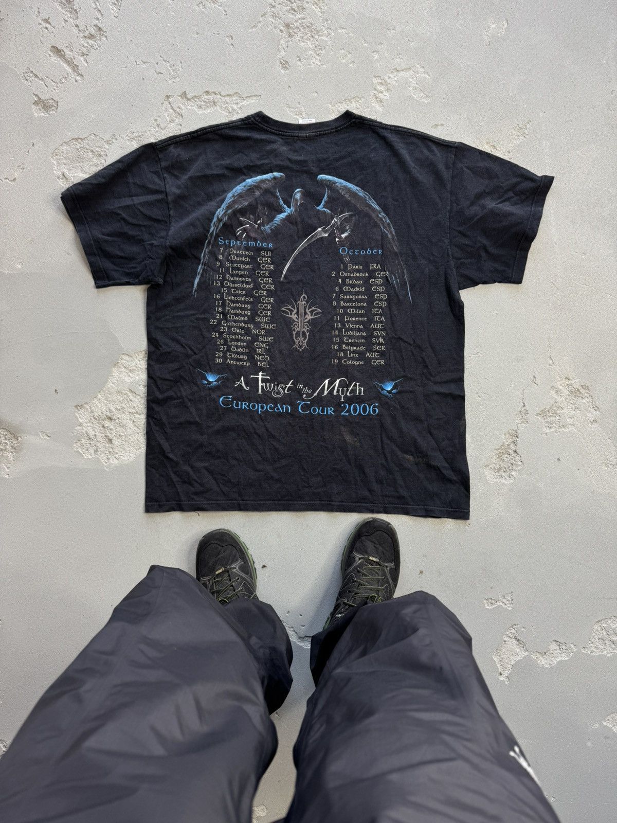 Band Tees × Vintage Vintage Y2K Blind Guardian Shirt Rammstein Tee Size US XL / EU 56 / 4 - 2 Thumbnail