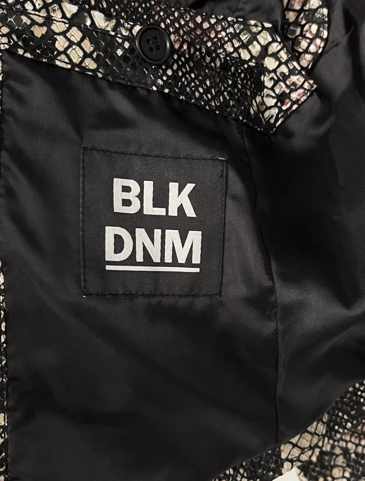 Blk Dnm Snakeskin jacket. Small Size S / US 4 / IT 40 - 9 Thumbnail