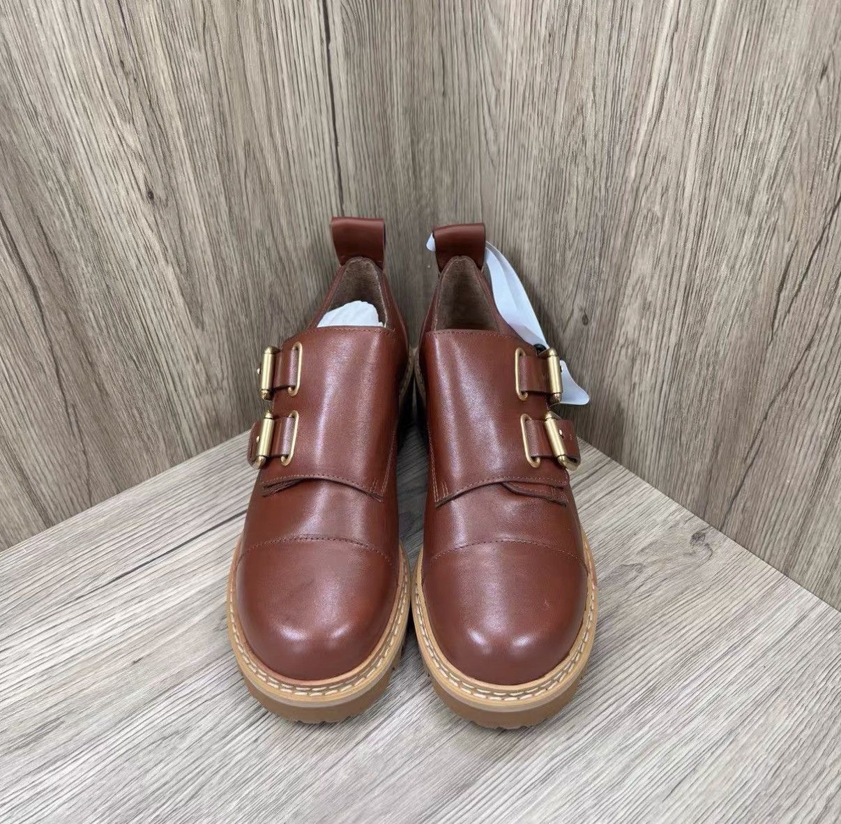 See by Chloe See By Chloe Brown Derby Leather Shoes J41 Size US 8 / IT 38 - 2 Thumbnail