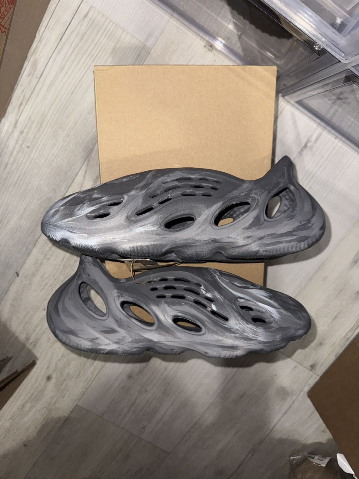 Adidas × Kanye West × Yeezy Adidas Yeezy Foam Runner Mx Granite Size US 11 / EU 44 - 3 Thumbnail