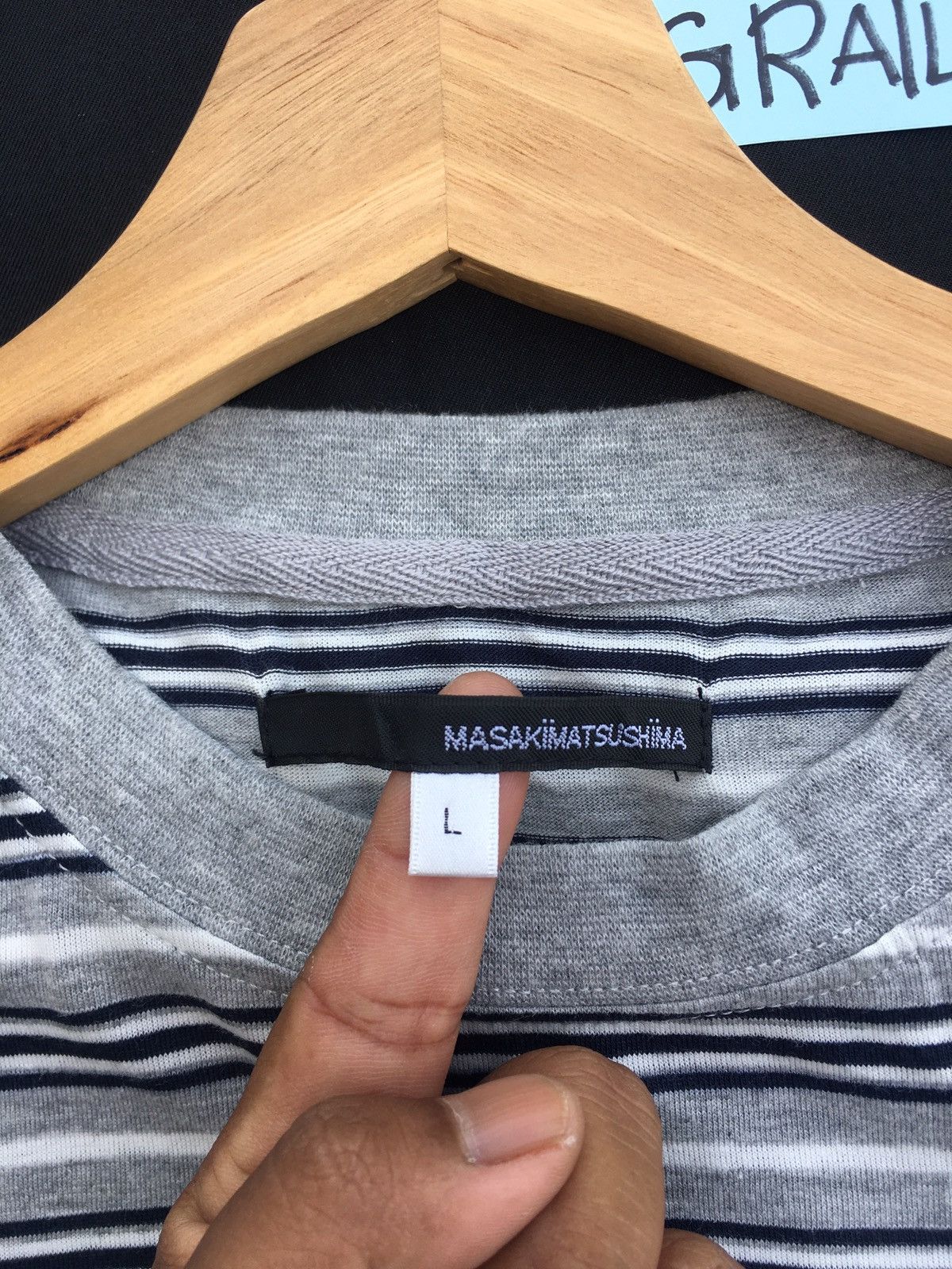 Masaki Matsushima Rare Vintage Masaki Matsushima Stripes Tshirt Size US L / EU 52-54 / 3 - 11 Thumbnail