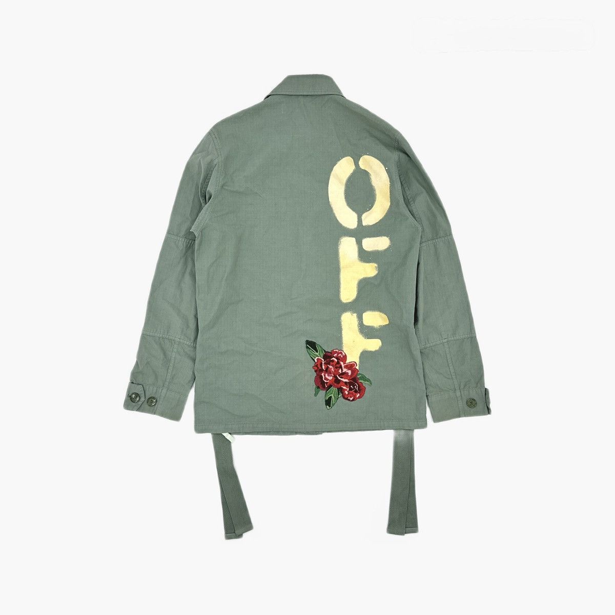 Off-White Off-White Floral Embroidered Filed Jacket Size US S / EU 44-46 / 1 - 2 Thumbnail