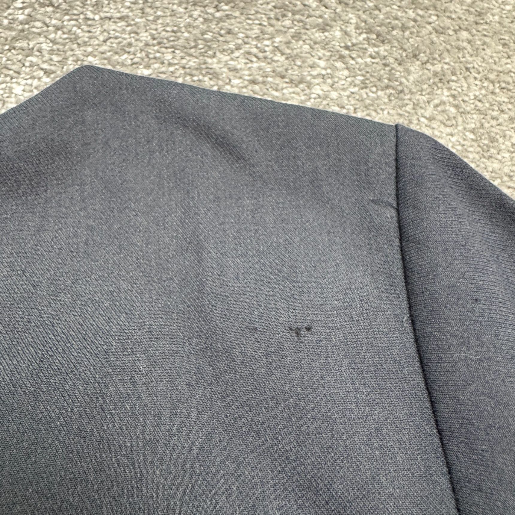 Loft LOFT Dress Womes 12 Blue Gray Midi Sheath Scallop Hem Sleeve Classic Workwear Size XL / US 12-14 / IT 48-50 - 4 Thumbnail