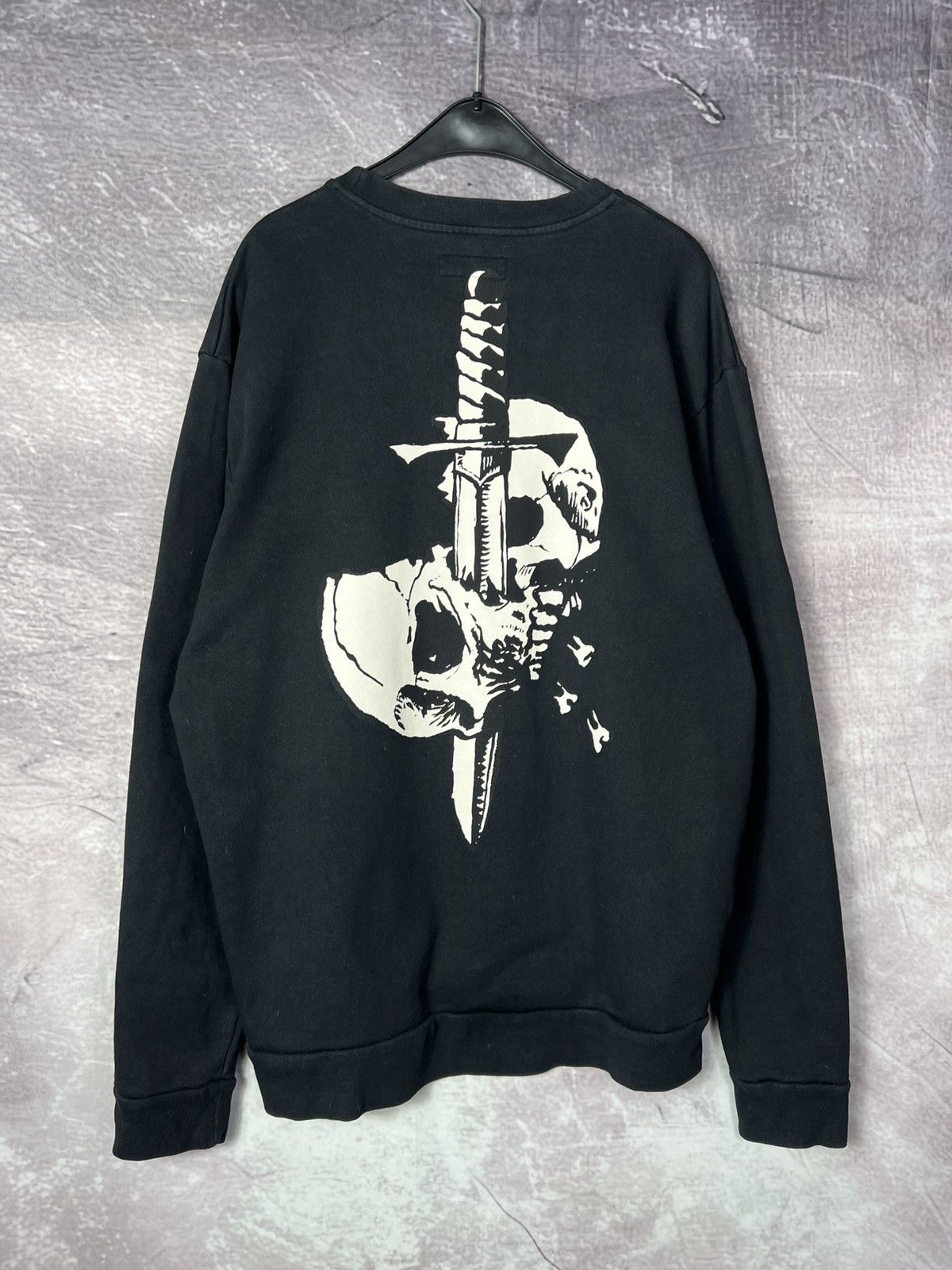 Allsaints AllSaints Splitter Skull&Dagger Oversized Crewneck Sweatshirt Size US S / EU 44-46 / 1 - 1 Thumbnail