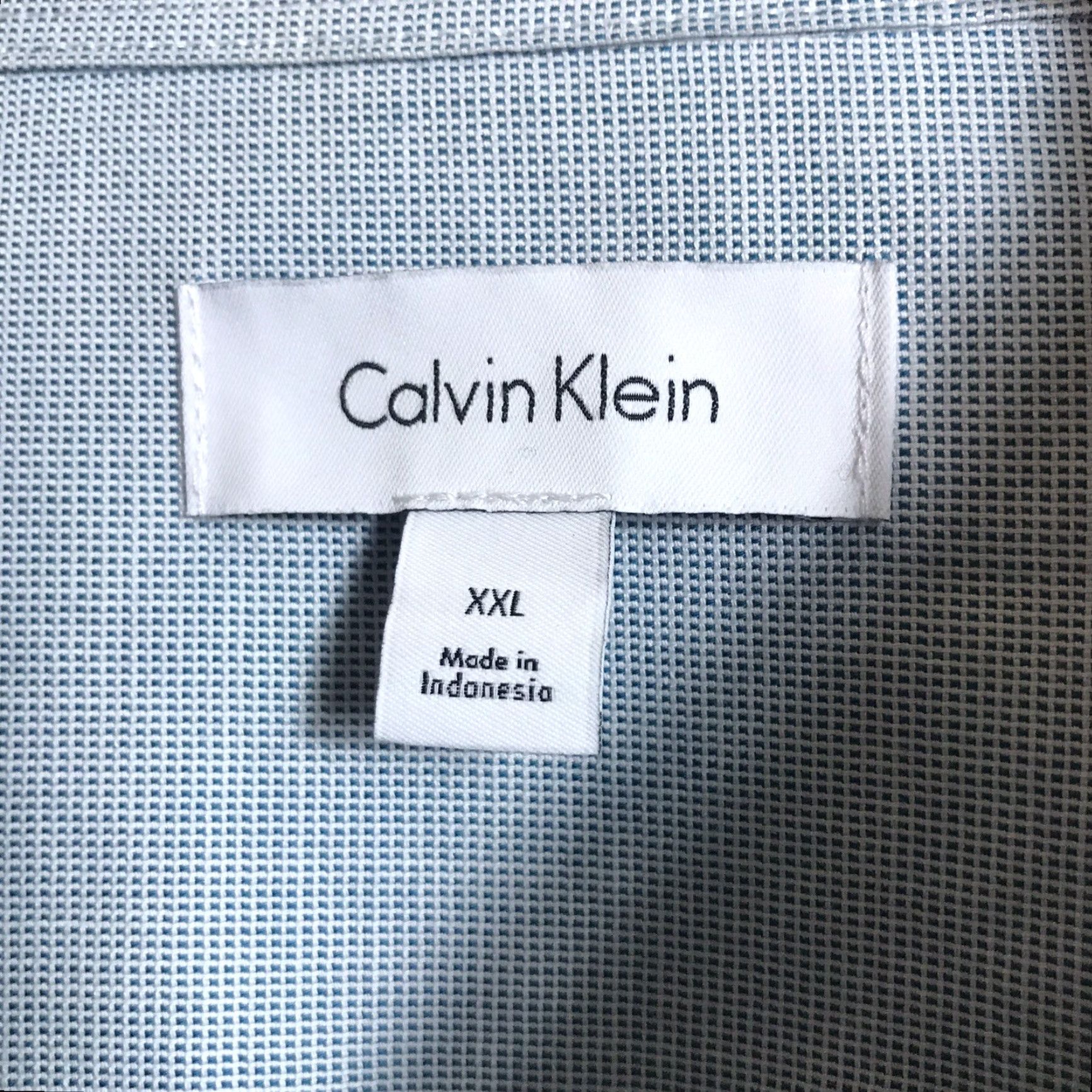 Calvin Klein Calvin Klein Shirt Mens XXL Cotton Roll-Up Sleeve Teal Button Up Cash? 69.50 Size US XXL / EU 58 / 5 - 2 Thumbnail