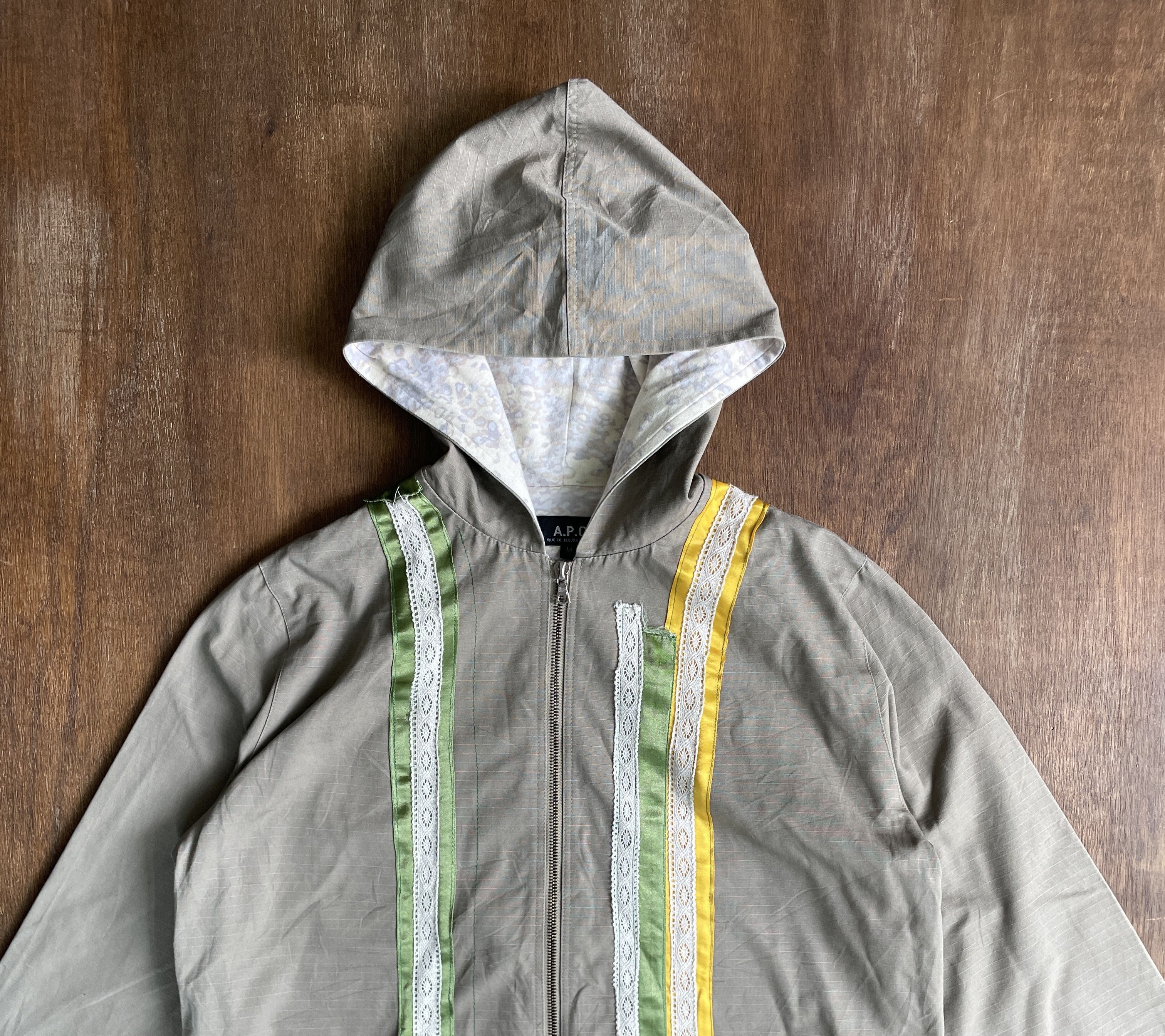 A.P.C. A.P.C. Grey Zip Up Hooded Jacket Size US M / EU 48-50 / 2 - 2 Thumbnail
