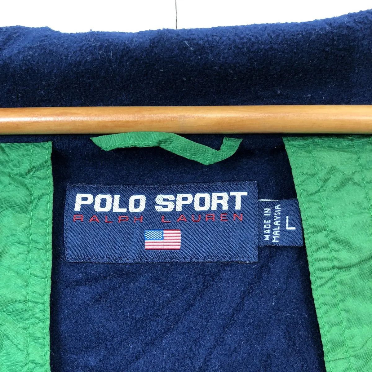 Polo Ralph Lauren Vtg 90 POLO SPORT RALPH LAUREN Green Hoodie Tactical Jacket Size US L / EU 52-54 / 3 - 9 Thumbnail