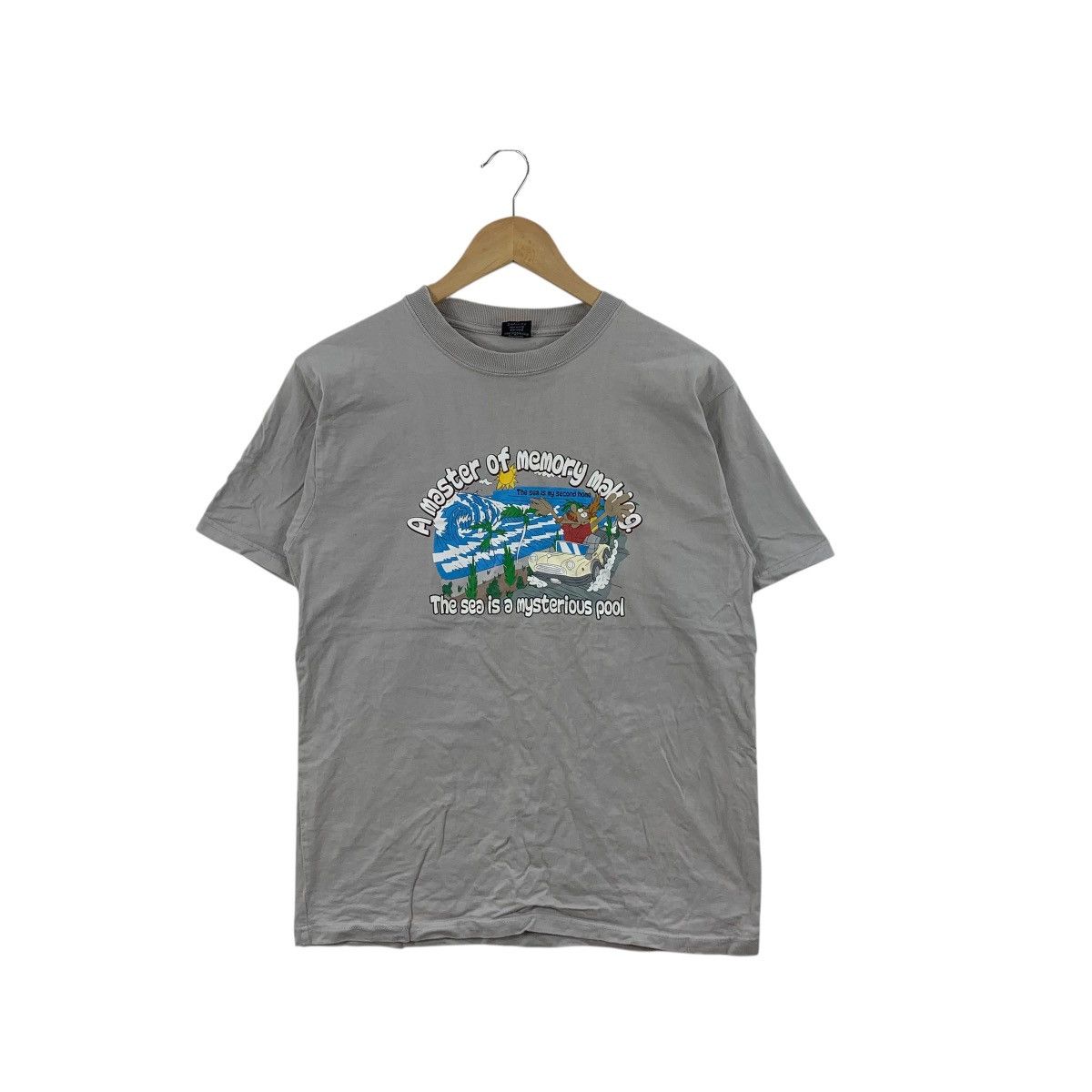 Vintage Vintage SOMEDAY SURF The Sea Is Mysterious Cartoon Tee Shir Size US M / EU 48-50 / 2 - 1 Thumbnail