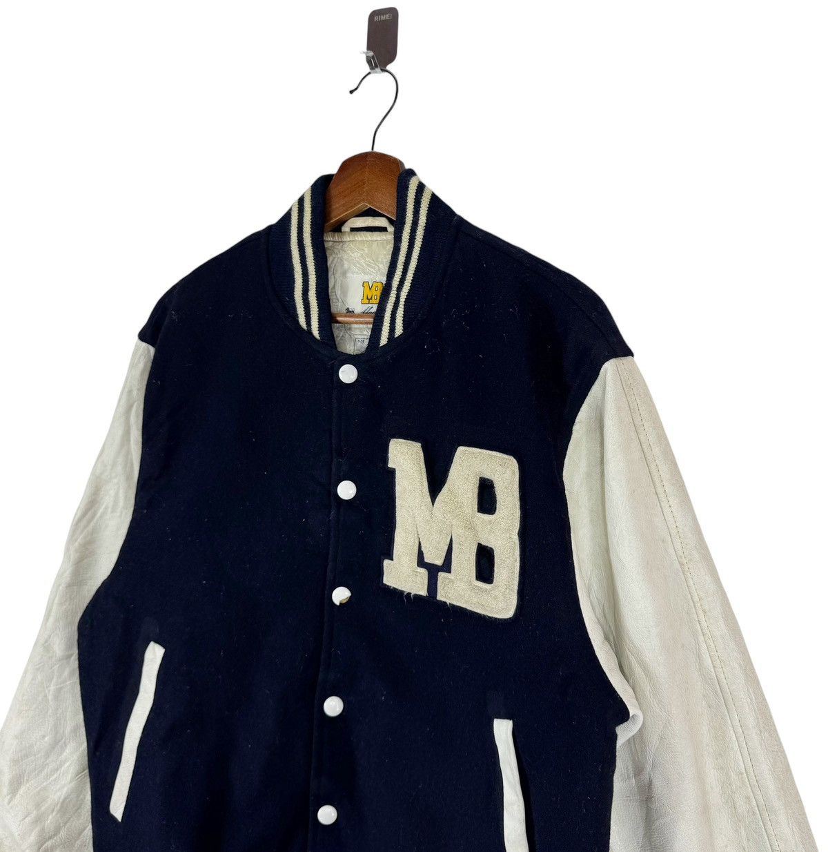 Macbeth VINTAGE MACBETH VARSITY LEATHET WOOL JACKET Size US L / EU 52-54 / 3 - 3 Thumbnail