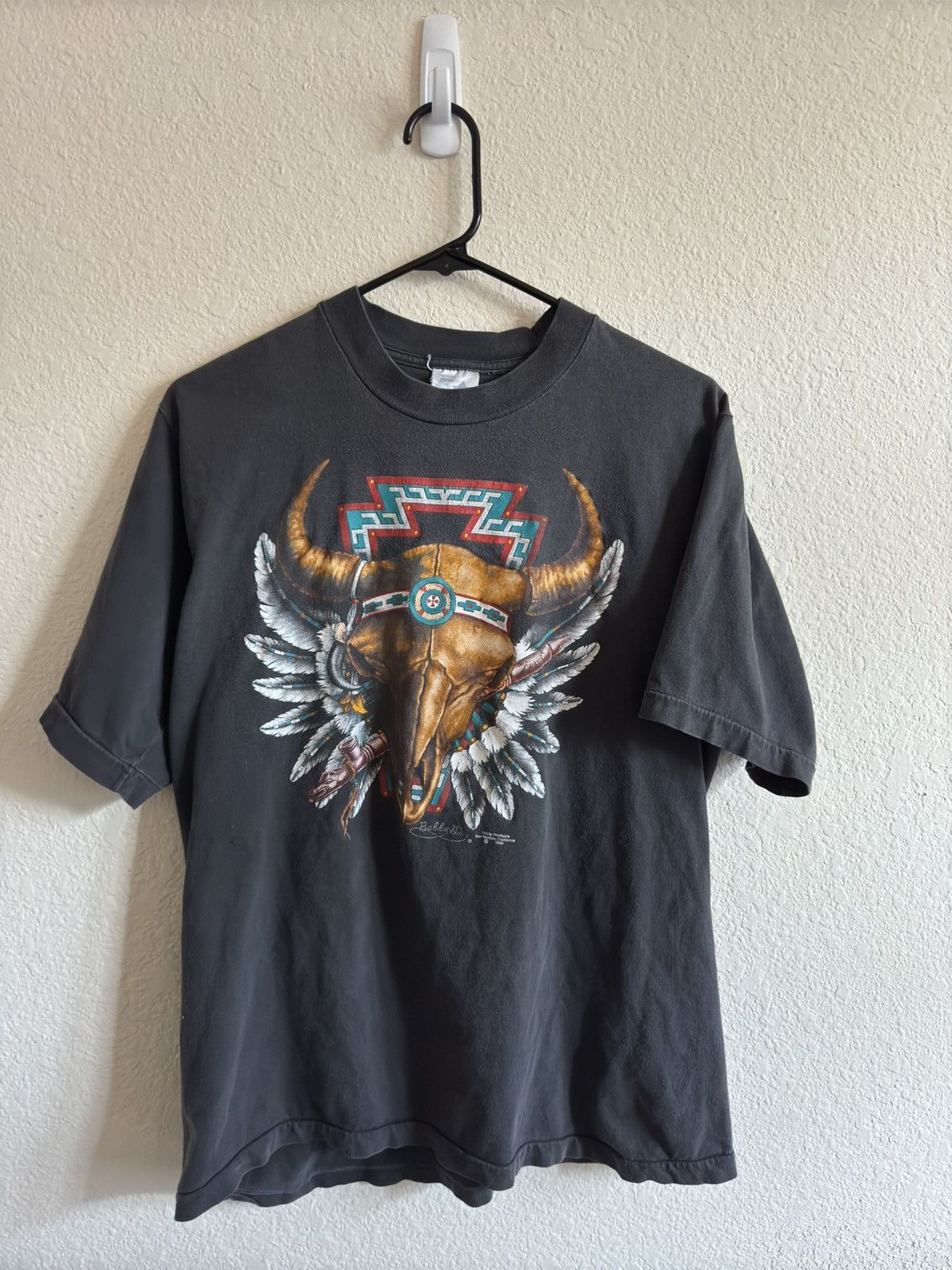 Other × Vintage Vintage 1990 Bobby G’s Peace Pipe Graphic Tee Size US M / EU 48-50 / 2 - 1 Thumbnail