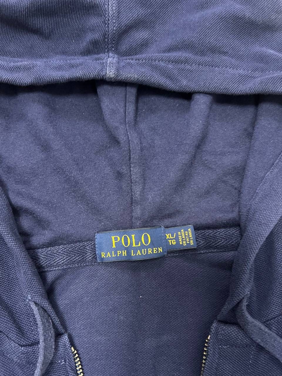 Polo Ralph Lauren Polo Ralph Lauren Zip Up Hoodie Pony Sweatshirt Navy Blue XL Size US XL / EU 56 / 4 - 10 Thumbnail