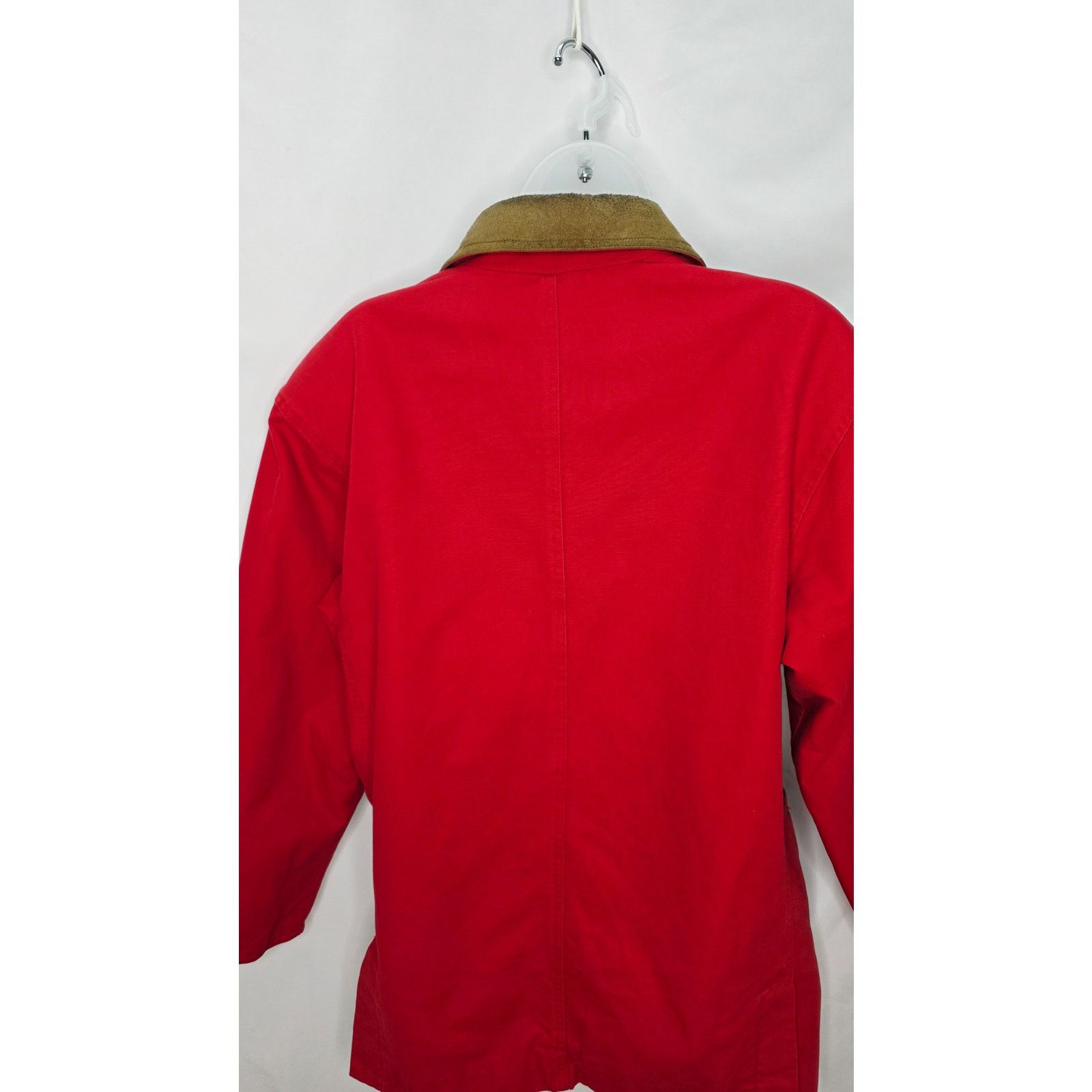 Other Vintage David Brooks Red Cotton Barn Coat Plaid Lining Size M / US 6-8 / IT 42-44 - 11 Thumbnail