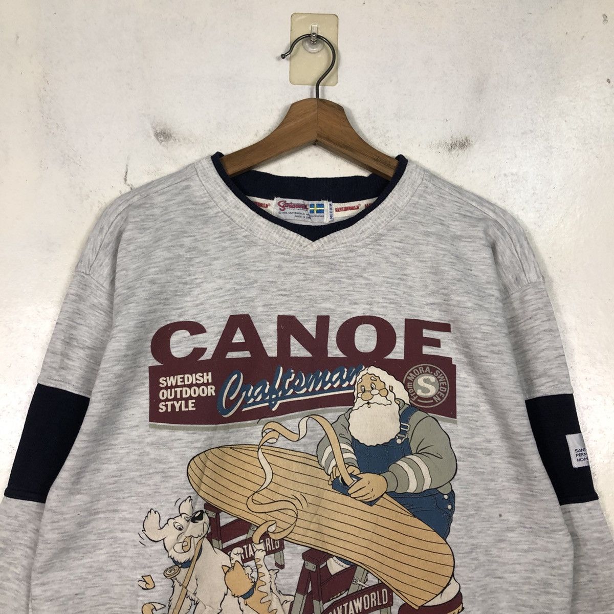 Vintage 📌Vintage 1984 Sweatshirt Santaworld Big Logo Embroidery Size US M / EU 48-50 / 2 - 5 Thumbnail