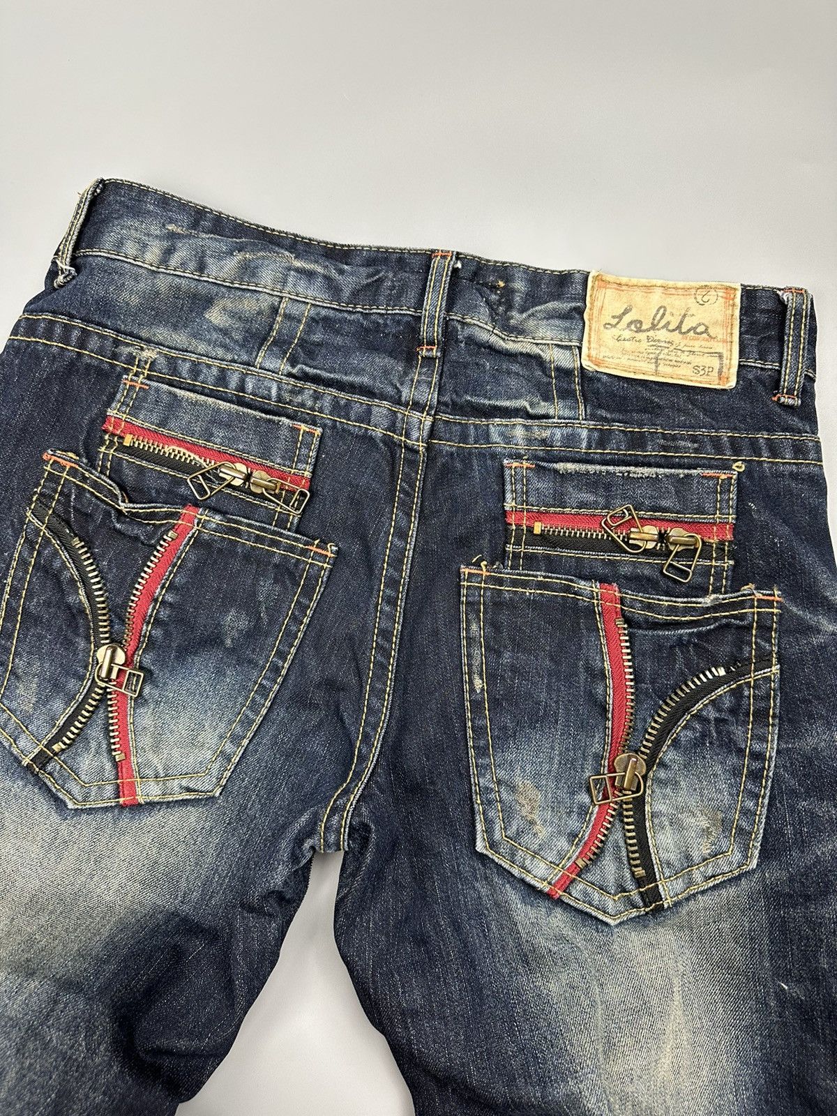 Japanese Brand Distressed Yoshitomo Nara X Lolita Flare Lightning Jeans Size US 34 / EU 50 - 8 Thumbnail