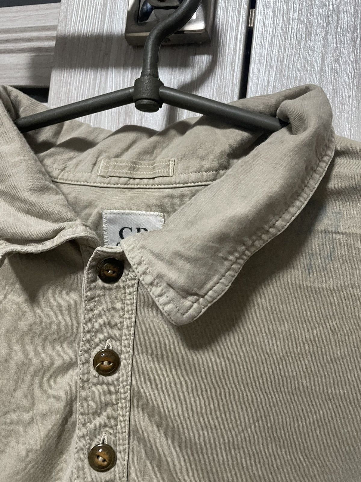 C.P. Company C.P. Company Massimo Osti Vintage Polo Shirt XXL Beige Size US XXL / EU 58 / 5 - 3 Thumbnail