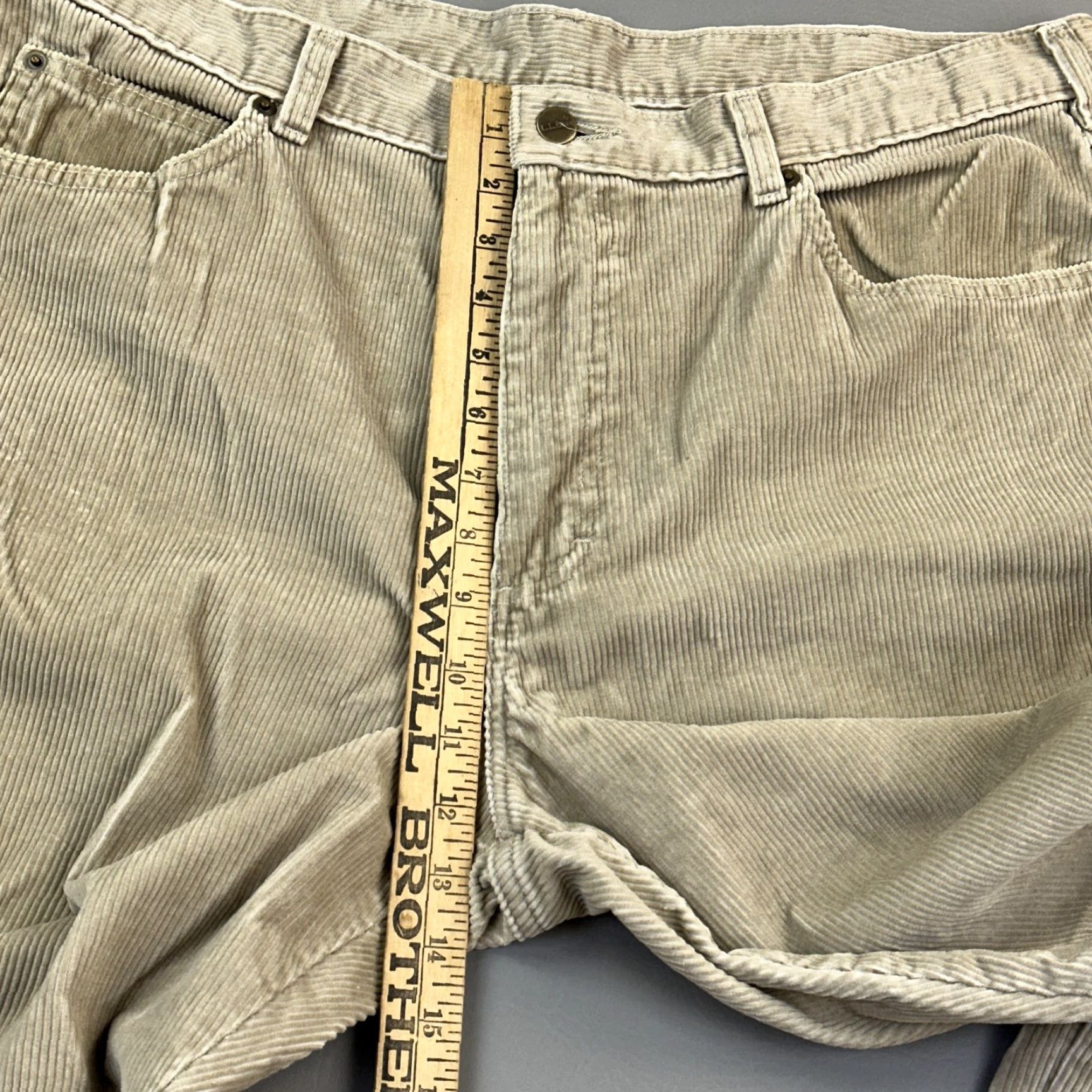 Vintage VINTAGE L.L. Bean Pants Mens 38x32 Corduroy Beige USA Made Straight Casual 90s Size US 38 / EU 54 - 7 Thumbnail
