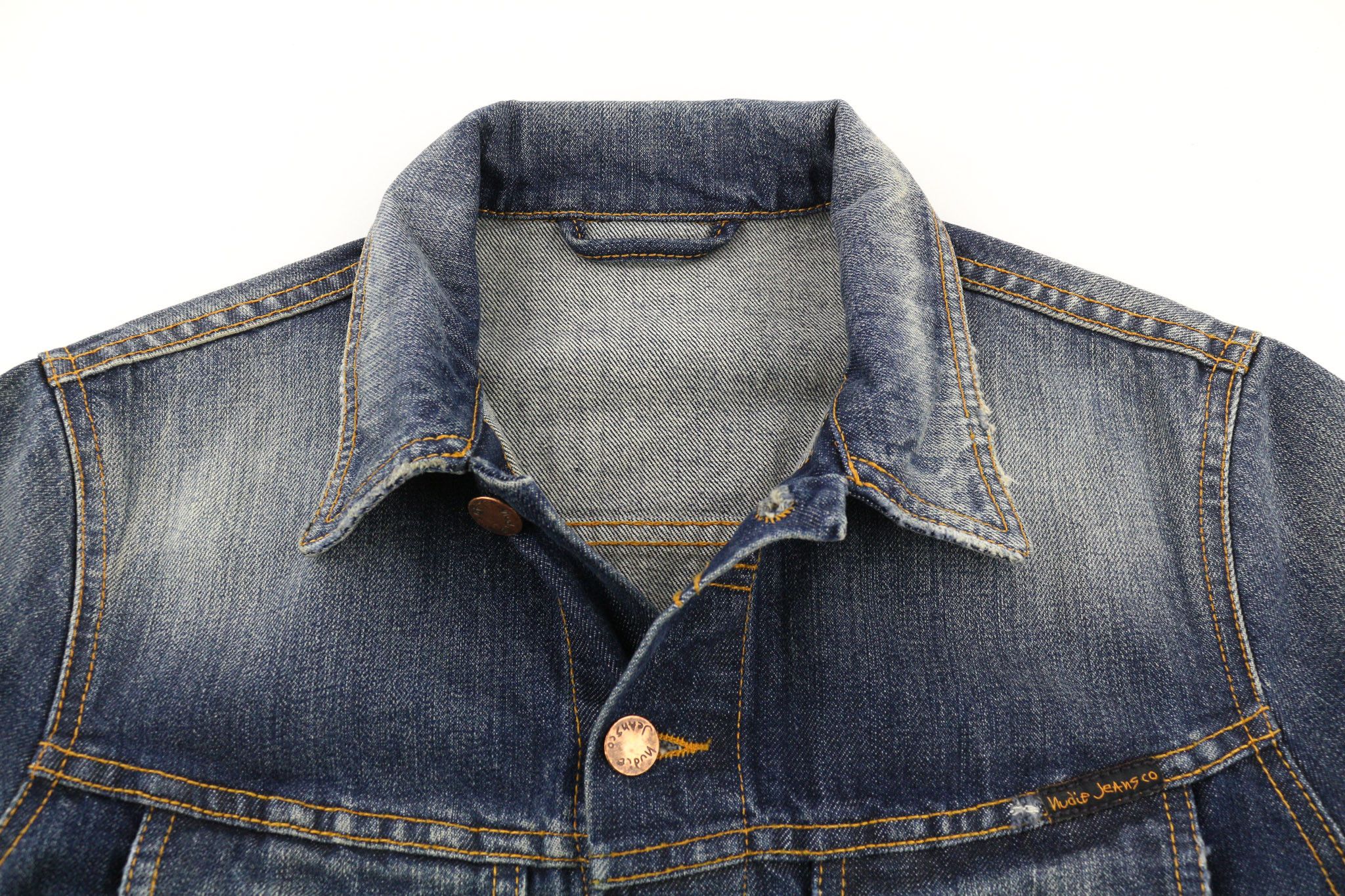 Nudie Jeans TERRY ORG. CONTRAST S Organic Cotton Denim Jacket 80382 Size US S / EU 44-46 / 1 - 4 Thumbnail