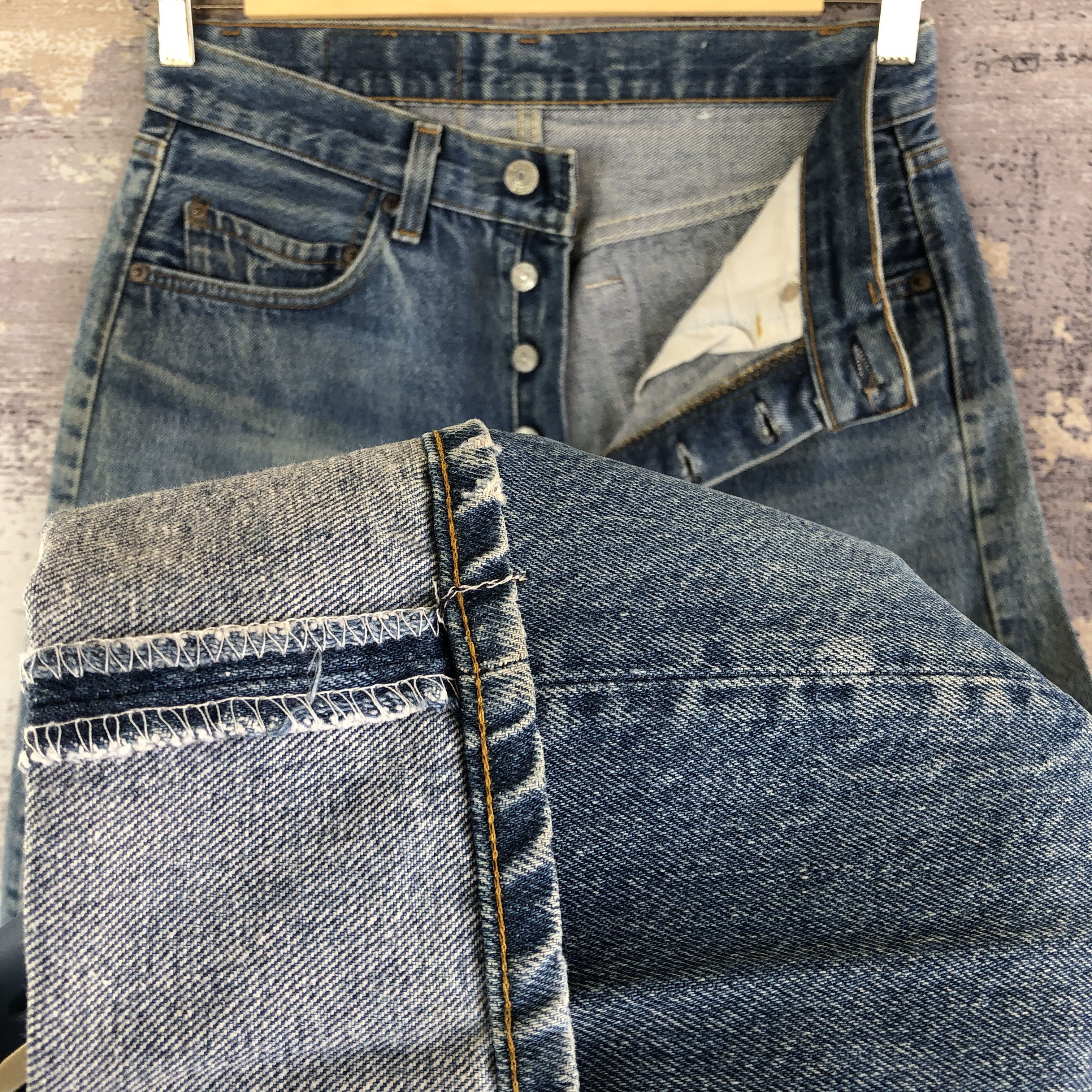 Levi's Vintage 70s Levis 501 Distressed Jeans Levis Denim Pants Size 28" / US 6 / IT 42 - 8 Thumbnail