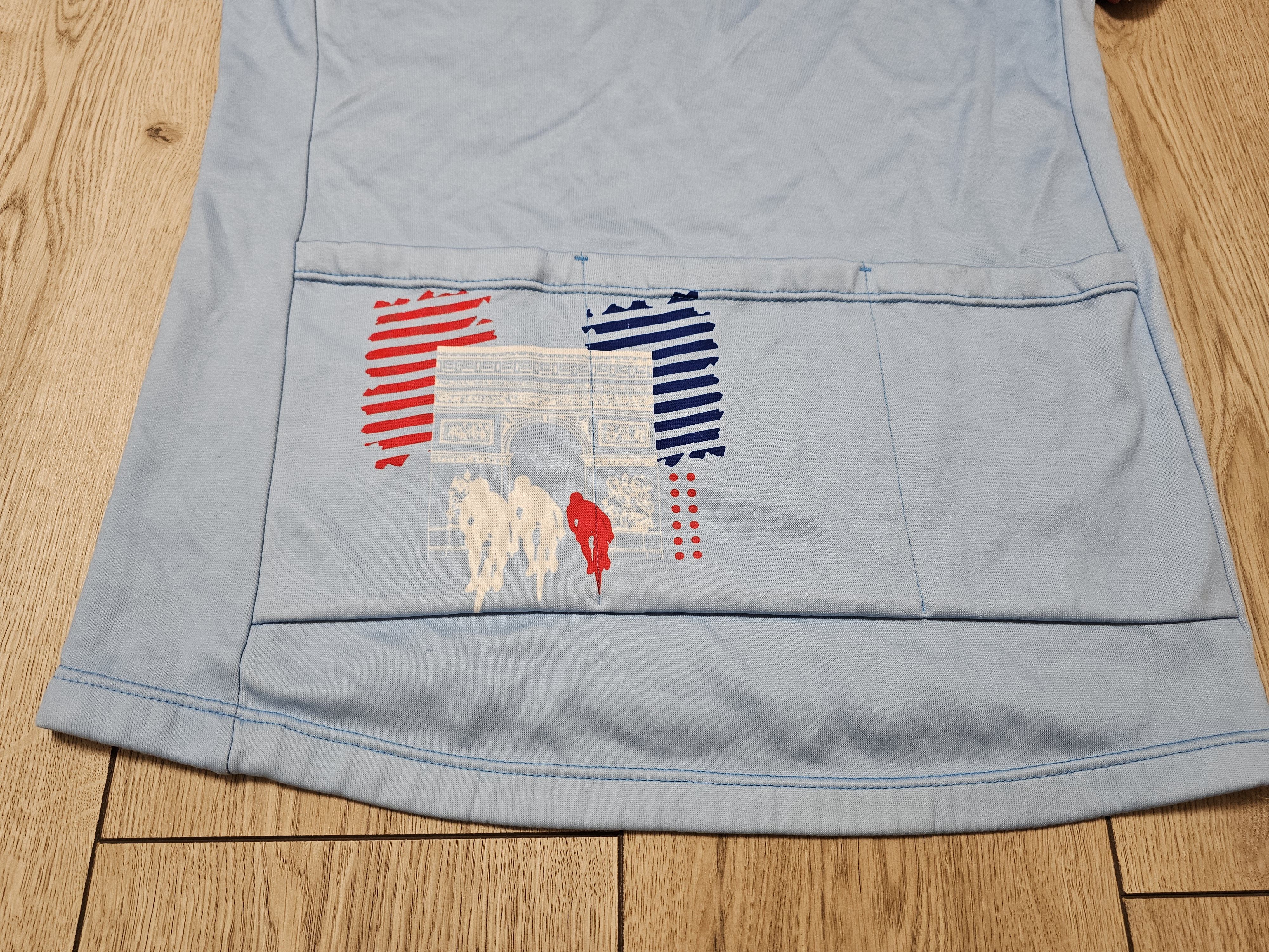 Vintage ULTIMA VINTAGE CYCLING JERSEY 90s TOUR DE FRANCE BLEU Size US M / EU 48-50 / 2 - 6 Thumbnail