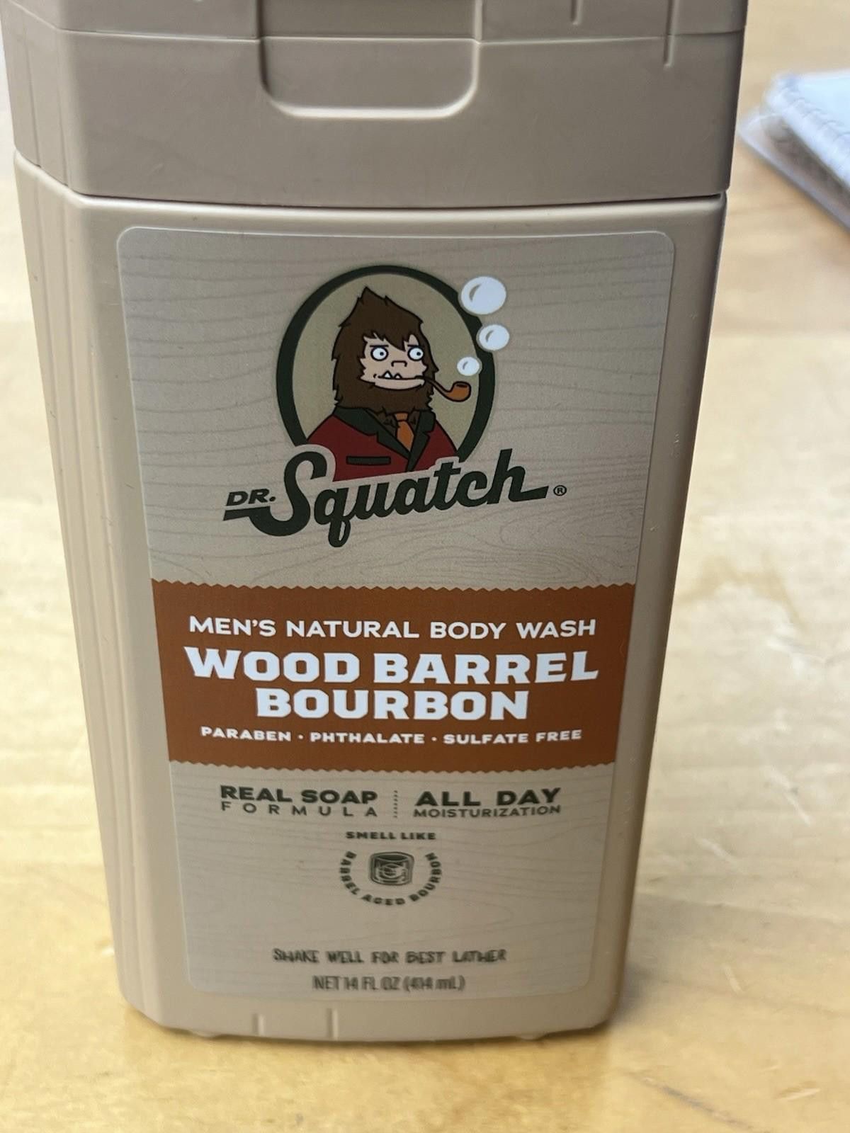 Other Dr. Squatch Men's Body Wash Wood Barrel Bourbon 14 oz Soap Size ONE SIZE - 3 Thumbnail