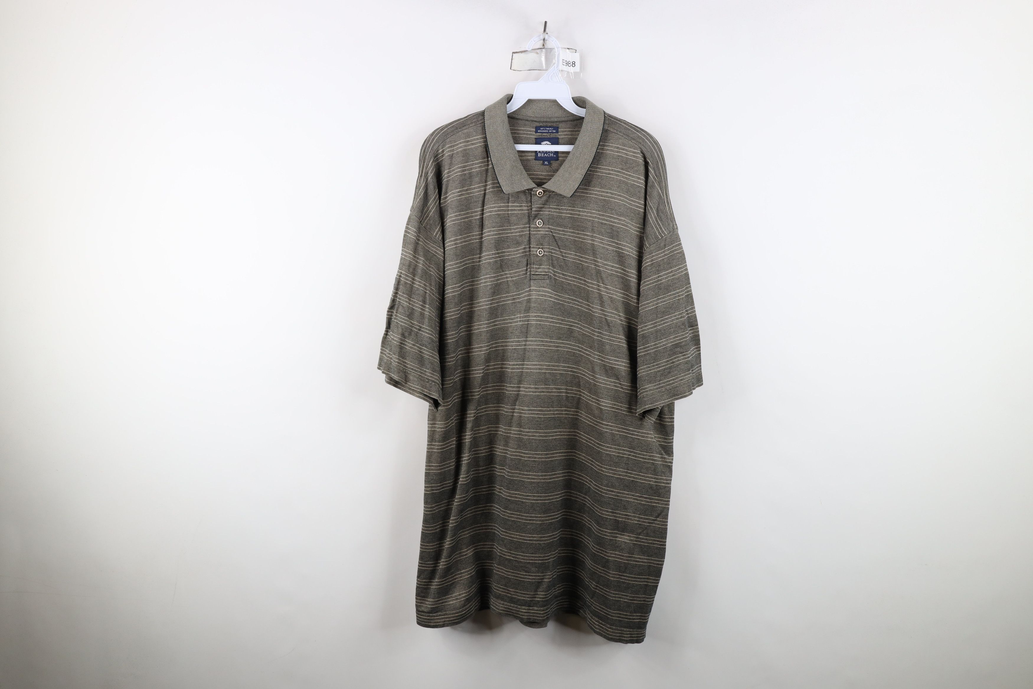 Vintage Vintage 90s Streetwear Striped Knit Collared Golf Polo Shirt Size US XL / EU 56 / 4 - 1 Thumbnail