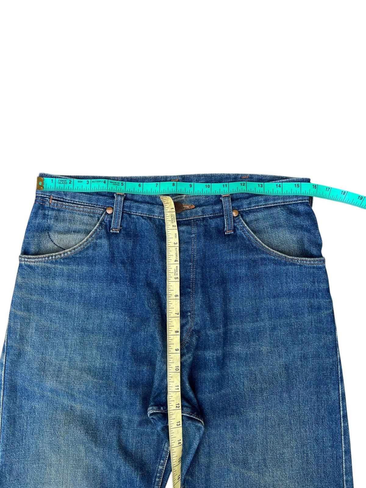 Wrangler 90s Wrangler Blue Bell Aging Mud Denim Selvedge Jeans Size US 31 - 4 Thumbnail