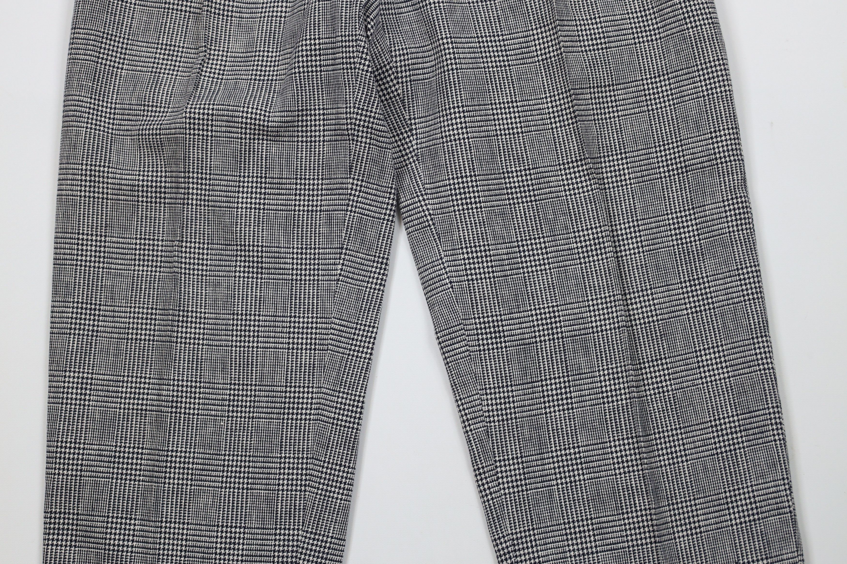 Ralph Lauren × Vintage Vintage 90s Ralph Lauren Wide Leg Chino Pants Houndstooth Size US 32 / EU 48 - 3 Thumbnail