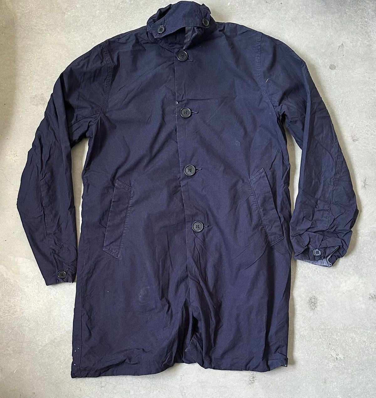 D.M.G. BY DOMINGO INDIGO BUTTON UP JACKET