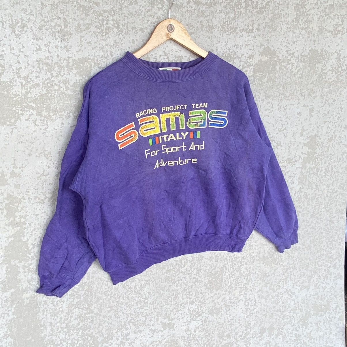 Other Vintage Samas Italian Sport Printed Sweatshirt Purple Size M / US 6-8 / IT 42-44 - 4 Thumbnail