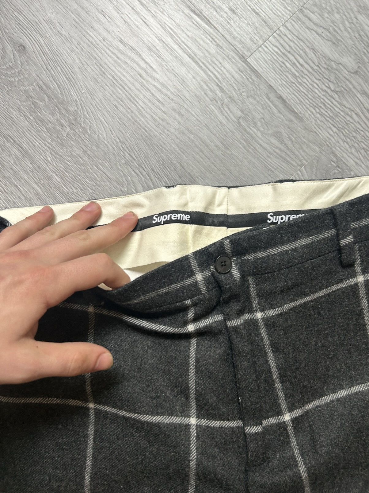 Supreme Supreme Windowpane Wool Trouser Size US 36 / EU 52 - 2 Thumbnail
