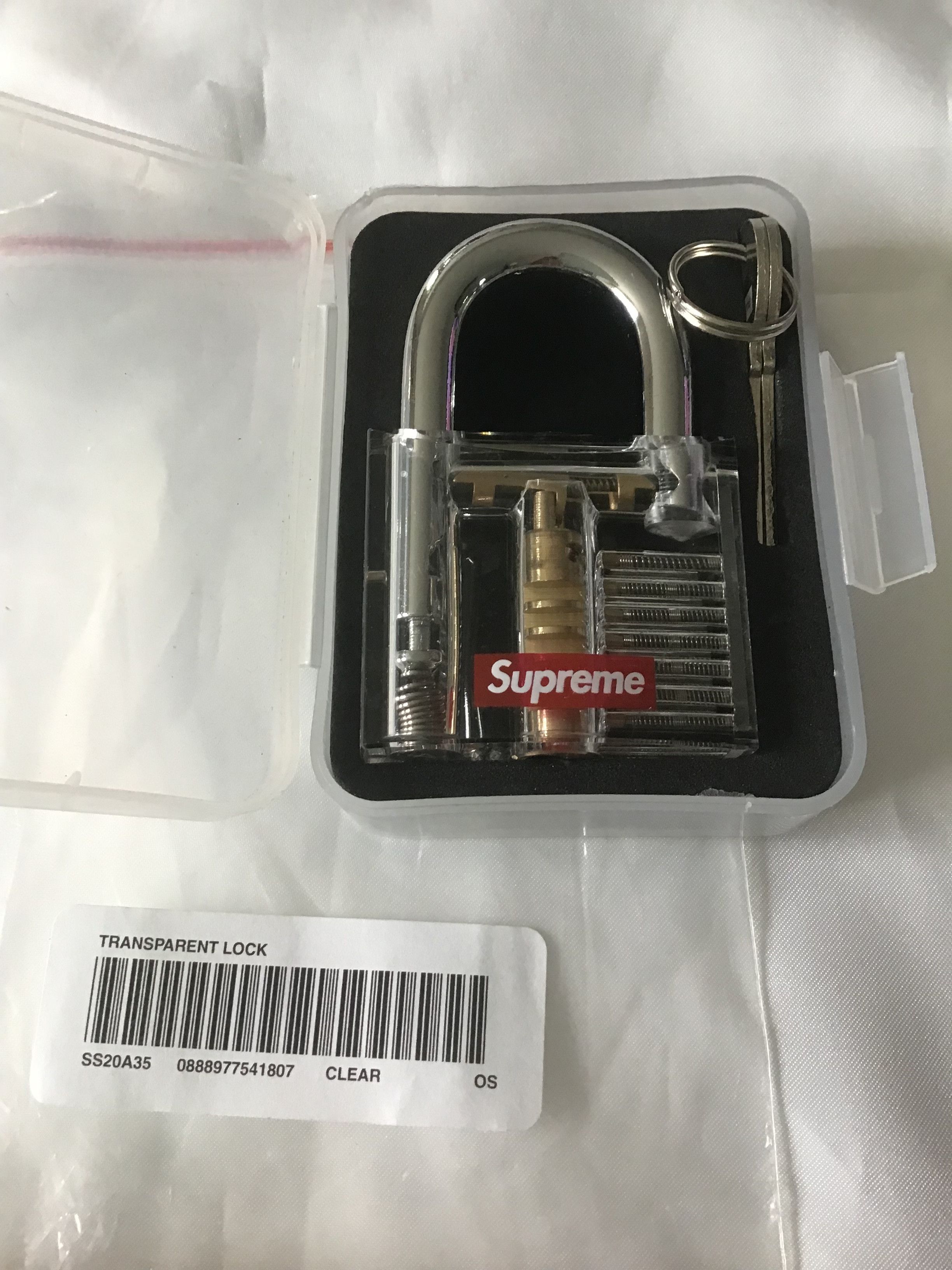 Supreme SUPREME Transparent Lock Size ONE SIZE - 2 Thumbnail
