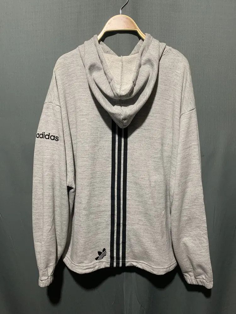 Adidas Vintage adidas back stripes pullover boxy hoodie Size US M / EU 48-50 / 2 - 1 Thumbnail