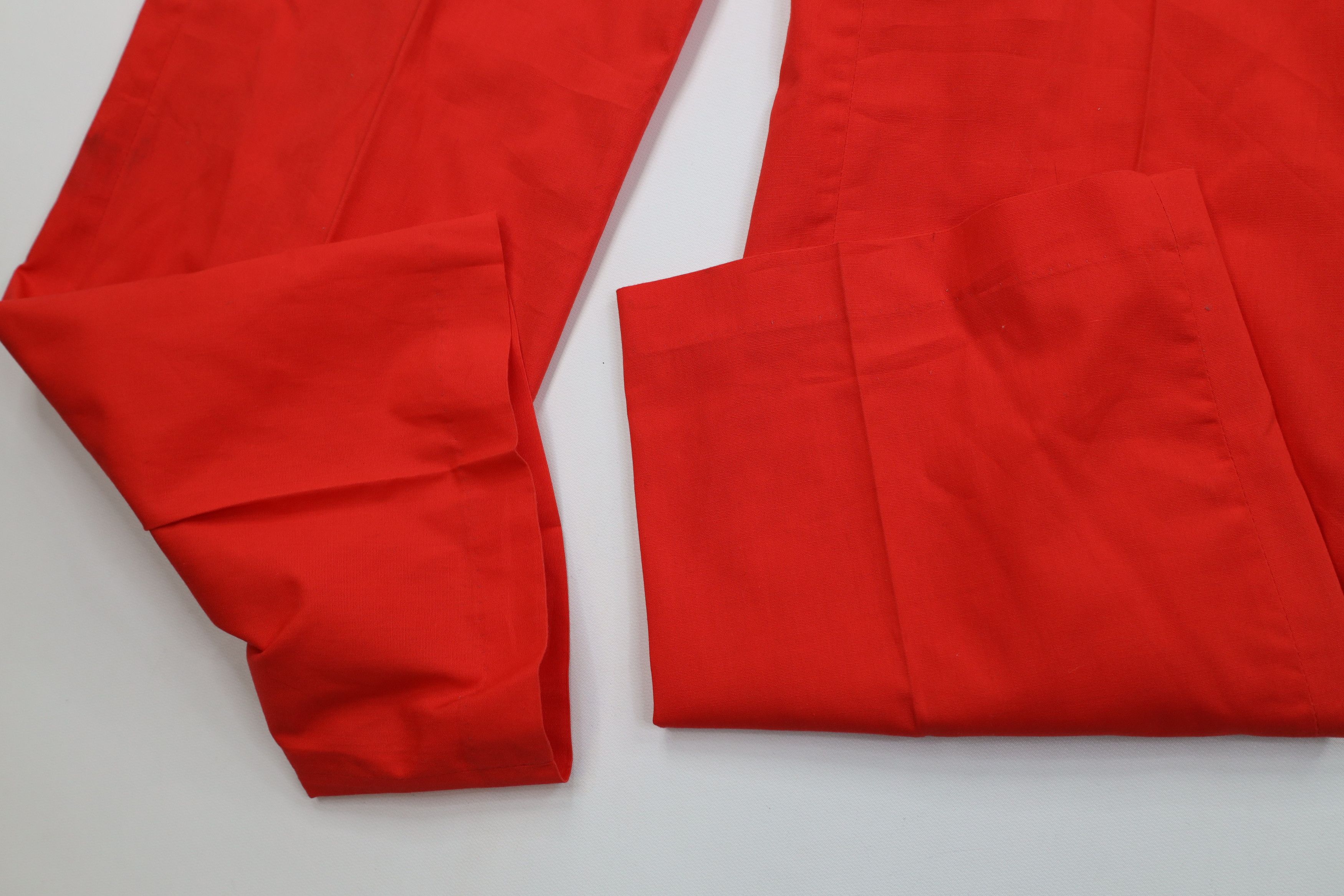 Vintage Vintage 70s Streetwear Flared Wide Leg Chino Pants Red USA Size US 36 / EU 52 - 6 Thumbnail