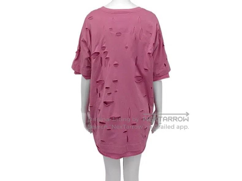Givenchy Givenchy Pink Ripped T-Shirt Size US L / EU 52-54 / 3 - 2 Thumbnail