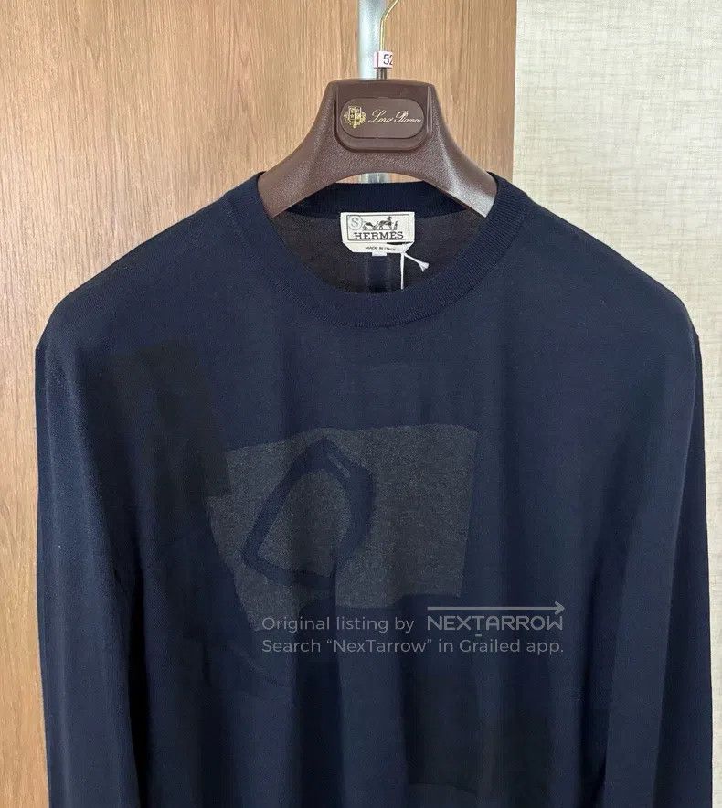 Hermes Hermes Autumn and Winter Men's Knit Shirt Size US L / EU 52-54 / 3 - 2 Thumbnail