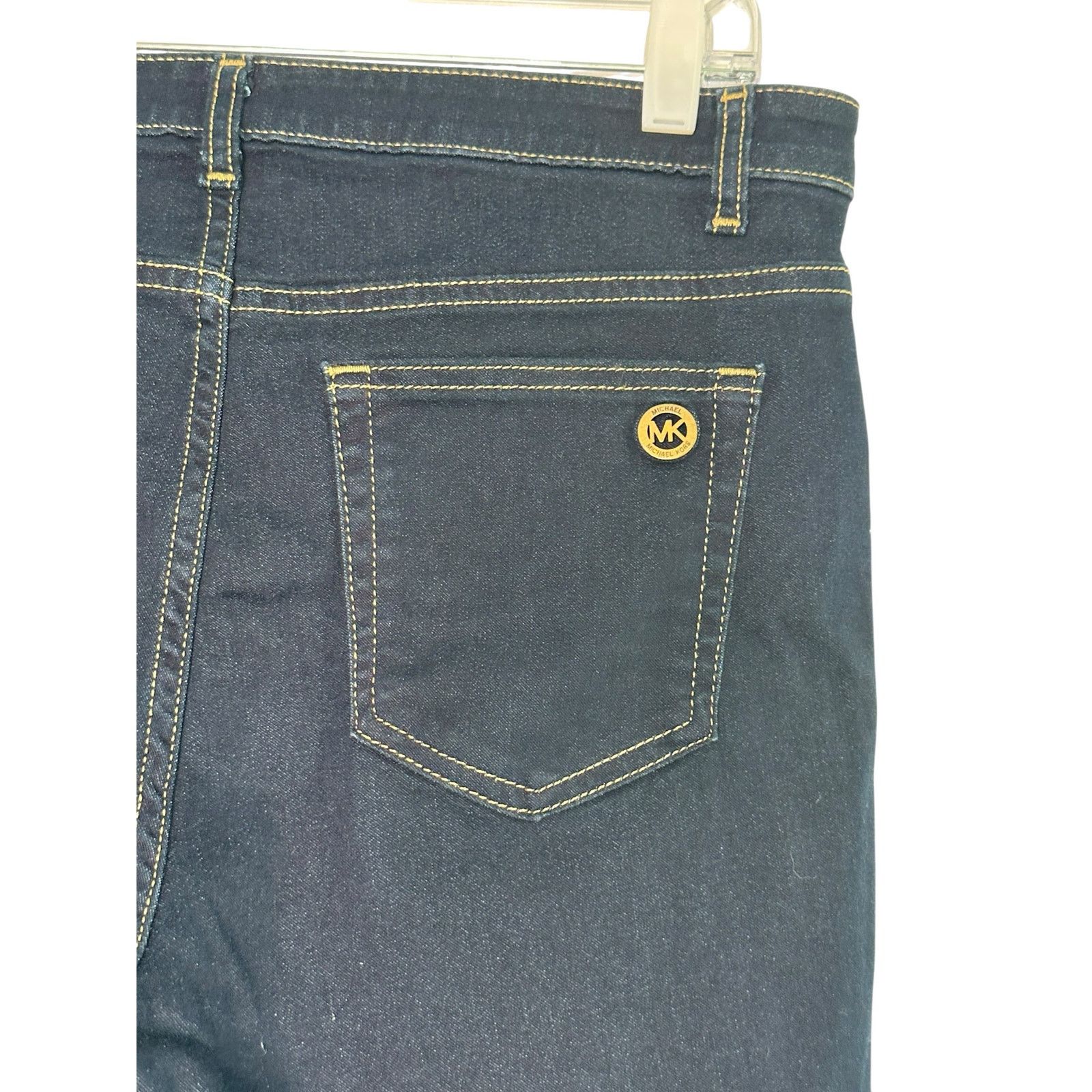 Michael Kors Michael Kors dark wash blue cropped skinny jeans size 10 Size 32" / US 10 / IT 46 - 9 Thumbnail