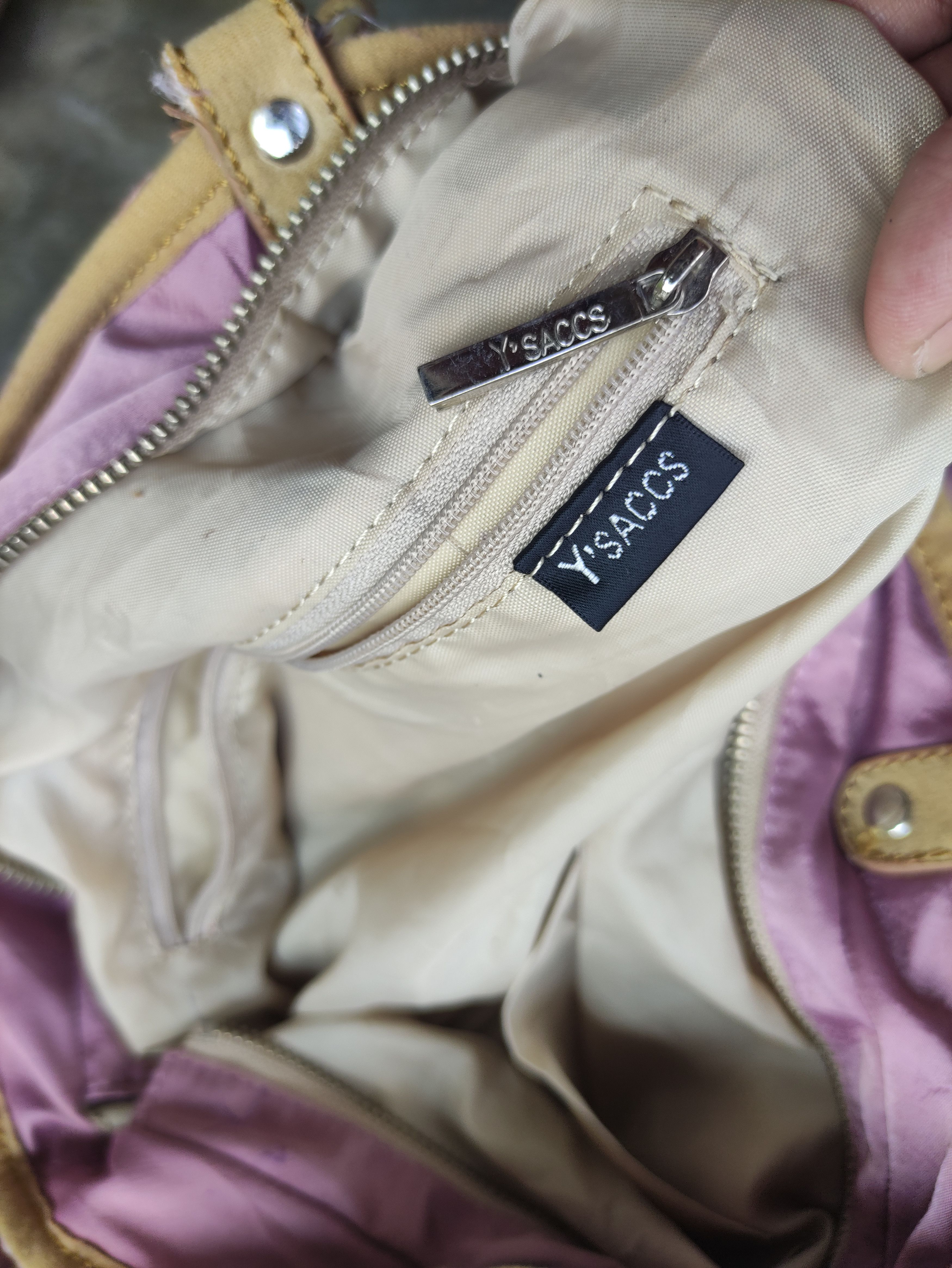 Yohji Yamamoto Y'SACCS BY YOHJI YAMAMOTO NYLON PURPLE HAND CARRY/TOTE BAG Size ONE SIZE - 18 Thumbnail