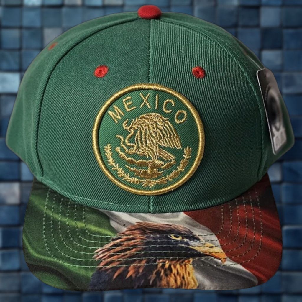 Vintage MEXICO MEXICAN FLAG EAGLE BIRD SNAKE SNAPBACK BASEBALL CAP ( GREEN ) MEXICO MEXICAN FLAG EAGLE BIRD SNAKE SNAPBACK BASEBALL CAP ( GREEN ) Size ONE SIZE - 1 Thumbnail