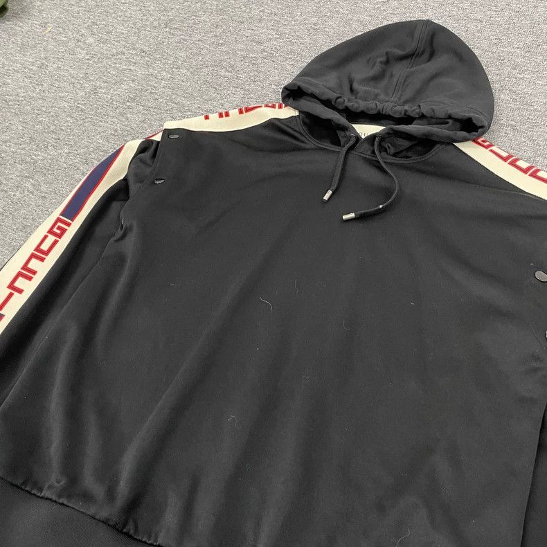 Gucci Gucci String Logo Hooded Sweatshirt 2502-Nextarrow Size US S / EU 44-46 / 1 - 3 Thumbnail