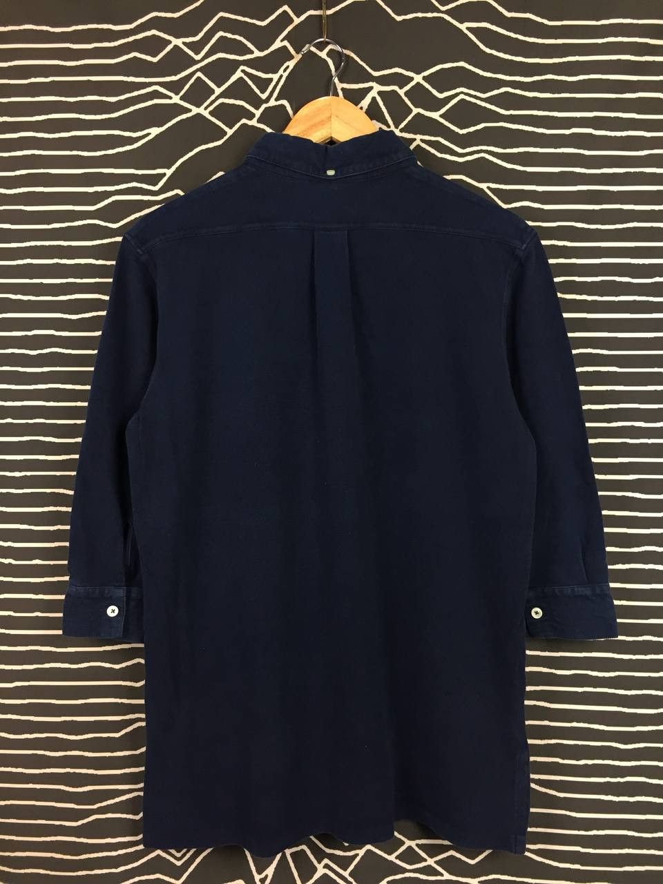 Japanese Brand × Nonnative × Vintage Vtg Nonnative Indigo-Dyed Mesh Pocket Polo Tee Size US M / EU 48-50 / 2 - 5 Thumbnail
